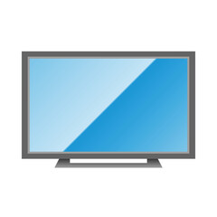 Fototapeta premium シンプルなイラスト_薄型テレビ,モニター