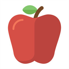 Appel illustration, Vector Design. an art that is very suitable to be applied any where . Red apple with fresh taste . Appel Illustration Design, Its Good For Logo, Children's Food Etc.