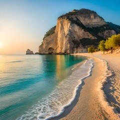 beach in the morning