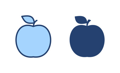 Apple icon vector. Apple sign and symbols for web design.