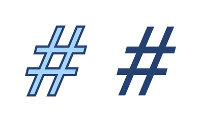 Obraz premium Hashtag icon vector. hashtag sign and symbol