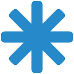 Asterisk symbol illustration