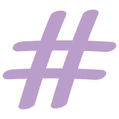 Obraz premium Hashtag symbol illustration