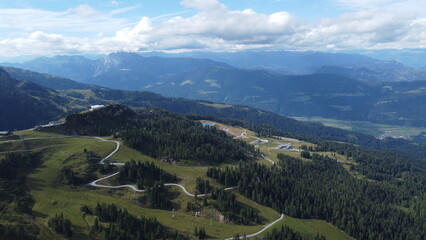 Fototapeta premium Nassfeld ski resort, mountains, Austria