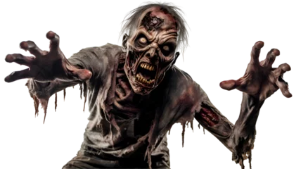 Fotobehang Scary zombie on transparent background © John