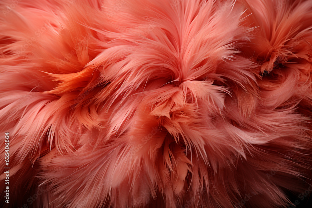 Aufkleber Beautiful trends fur pattern texture background. Macro photography view.  Generative AI technology.