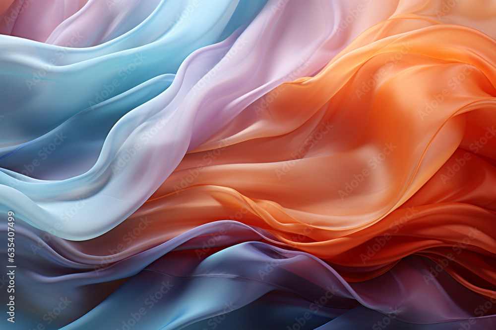 Aufkleber beautiful trends silk pattern texture background. macro photography view. generative ai technology.