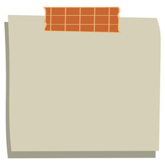 Paper note illustration