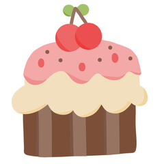 Cherry cupcake 