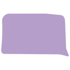 Speech bubble shape sticky note illustration