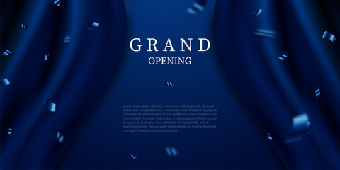 design your opening card with business banner template vector illustration