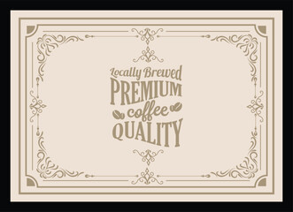 Vintage coffee cafe badge emblem logo icon concept template