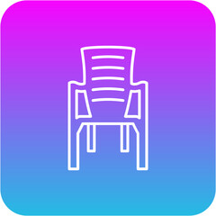 Plastic Chair Icon