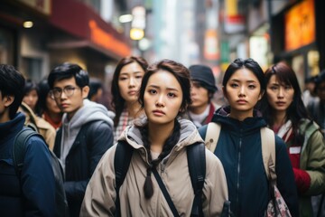 Obraz premium Exploring the Shibuya district in Tokyo - stock photo concepts
