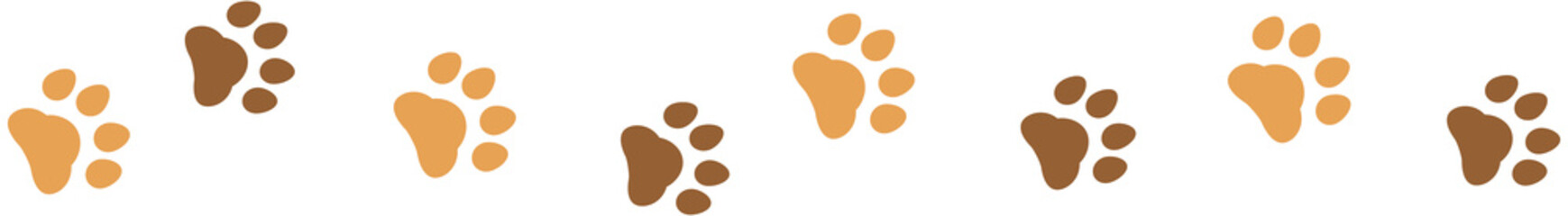Dog and cat paw print icon 