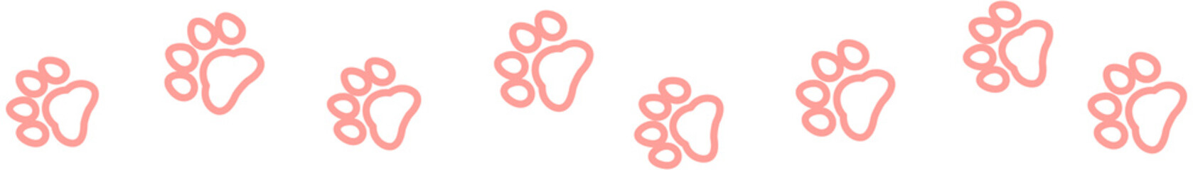 Dog and cat paw print icon