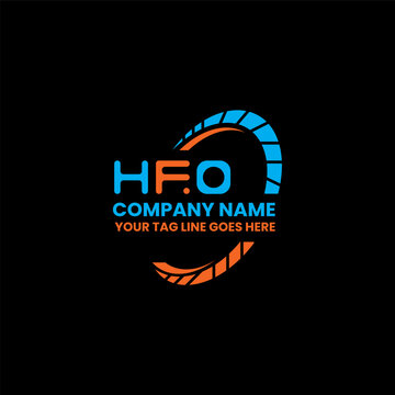 HFO letter logo creative design with vector graphic, HFO simple and modern logo. HFO luxurious alphabet design  