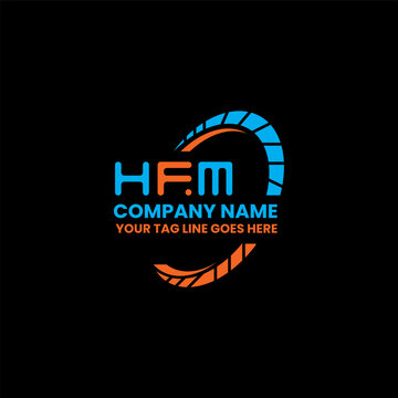 HFM letter logo creative design with vector graphic, HFM simple and modern logo. HFM luxurious alphabet design  