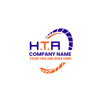 HTA letter logo creative design with vector graphic, HTA simple and modern logo. HTA luxurious alphabet design  