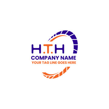 HTH letter logo creative design with vector graphic, HTH simple and modern logo. HTH luxurious alphabet design  