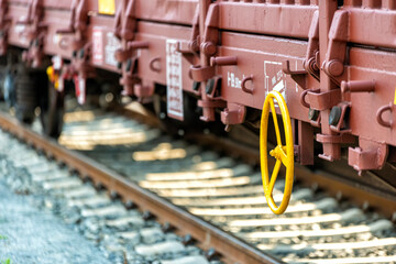 freight train at a shunt yard