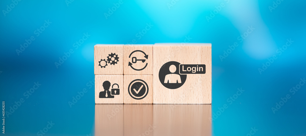 Poster concept of login