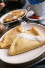 pancakes on a plate in paris france