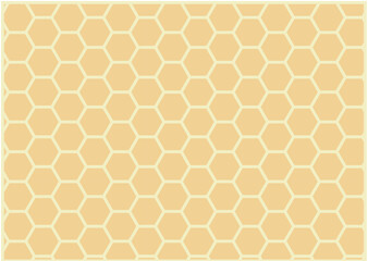 ハニカム模様　六角形のシームレスなパターン柄