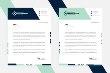 Vector Modern Creative & Clean letterhead business style corporate project design. set to print with vector & illustration. corporate letterhead vector file