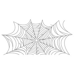 Halloween Spiderweb Illustration
