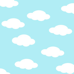 clouds seamless pattern