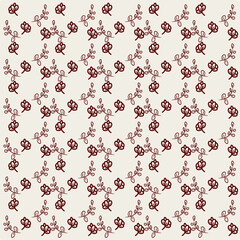 Wheat seamless pattern. Repeating malt texture. Repeated bakery background. Repeat barley grain for design print. Agriculture wallpaper. Simple bread border. Harvest ear of wheat. Vector illustration