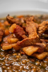 Lentil Soup In Bowl