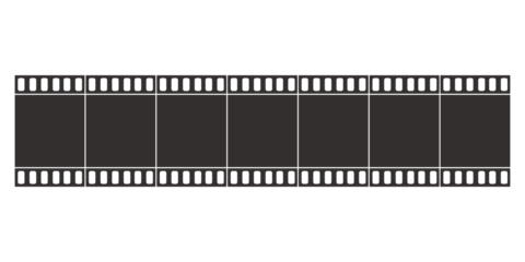 Old retro cinema movie strip