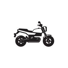 Fototapeta na wymiar Harley Davidson Motorcycle vector icon 