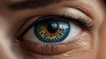 Fototapeta premium close up of a female eye