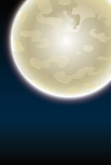 背景　月　銀色　紺