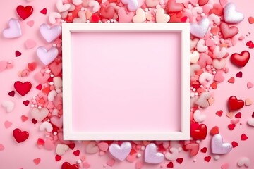 Valentine's Day Mockup Frame: Love & Elegance
