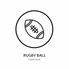 Logo vector design for business. Rugby ball logos.