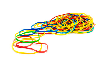 Colorful rubber band texture