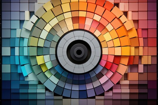 Abstract Colorful Background. The Whole Palette Of Colors, Their Combination And Creation