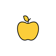 Apple icon vector for web and mobile app. Apple sign and symbols for web design.