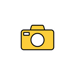Camera icon vector for web and mobile app. photo camera sign and symbol. photography icon.