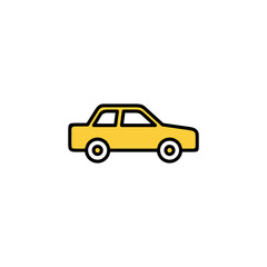 Car icon vector for web and mobile app. car sign and symbol. small sedan