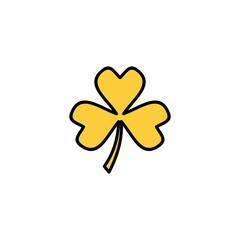 Clover icon vector for web and mobile app. clover sign and symbol. four leaf clover icon.