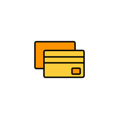 Credit card icon vector for web and mobile app. Credit card payment sign and symbol