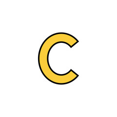 Copyright icon vector for web and mobile app. copyright sign and symbol