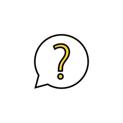 Question icon vector for web and mobile app. question mark sign and symbol
