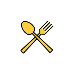 spoon and fork icon vector for web and mobile app. spoon, fork and knife icon vector. restaurant sign and symbol