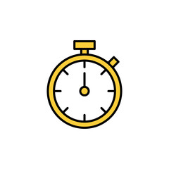 stopwatch icon vector for web and mobile app. Timer sign and symbol. Countdown icon. Period of time